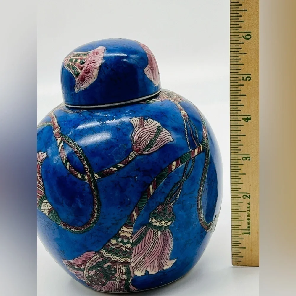Cobalt Vintage Japanese ginger jar in excellent condition